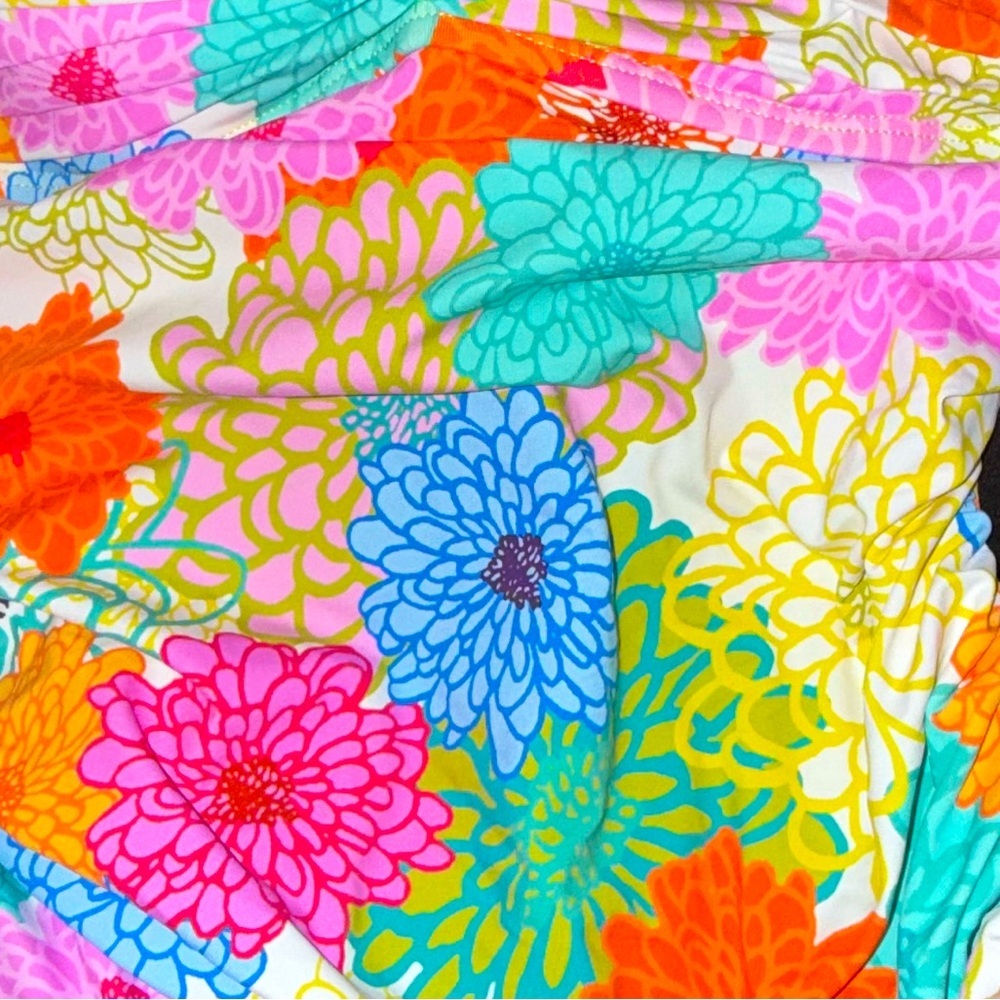 BLEU Rod Beattie SWIMSUIT, SHIRRED Slimming Tummy Control Bright Colorful $129 - Picture 7 of 15